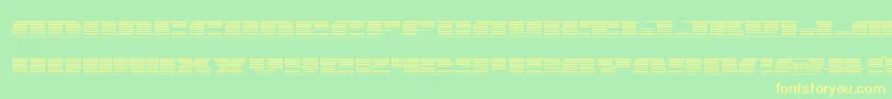 joysharkgrad-Schriftart – Gelbe Schriften auf grünem Hintergrund