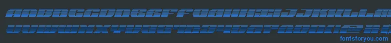 joysharkgradital Font – Blue Fonts on Black Background