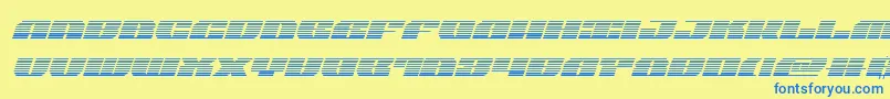 joysharkgradital Font – Blue Fonts on Yellow Background