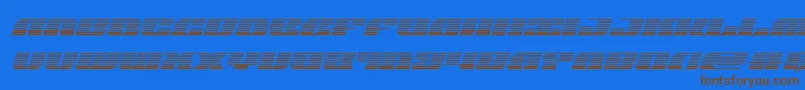 joysharkgradital Font – Brown Fonts on Blue Background