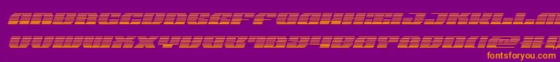 joysharkgradital Font – Orange Fonts on Purple Background