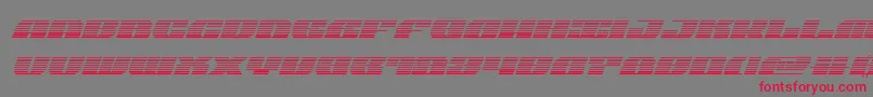 フォントjoysharkgradital – 赤い文字の灰色の背景