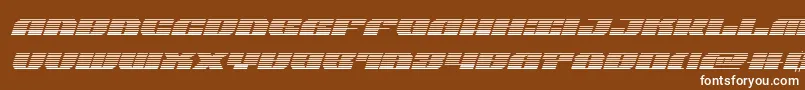 joysharkgradital Font – White Fonts on Brown Background