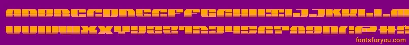 joysharkhalf Font – Orange Fonts on Purple Background