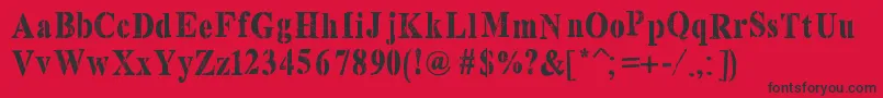 TopSecretStamp Font – Black Fonts on Red Background