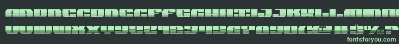 フォントjoysharkhalfsemicond – 黒い背景に緑の文字