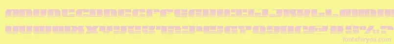 joysharkhalfsemicond-fontti – vaaleanpunaiset fontit keltaisella taustalla