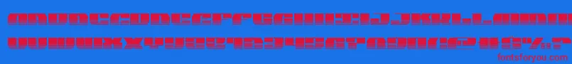 joysharkhalfsemicond Font – Red Fonts on Blue Background