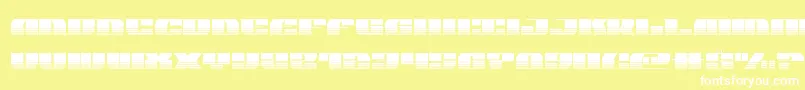 joysharkhalfsemicond Font – White Fonts on Yellow Background