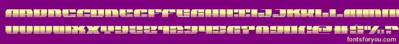 joysharkhalfsemicond Font – Yellow Fonts on Purple Background