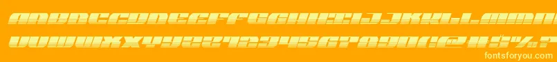 joysharkhalfsemicondital Font – Yellow Fonts on Orange Background