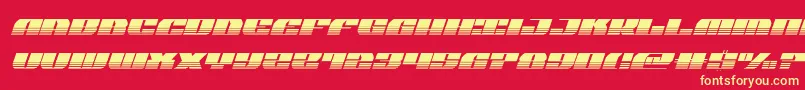 joysharkhalfsemicondital Font – Yellow Fonts on Red Background