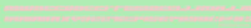 joysharkital-Schriftart – Rosa Schriften auf grünem Hintergrund