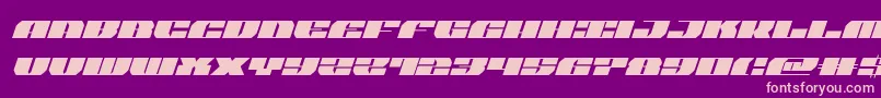 joysharkital Font – Pink Fonts on Purple Background