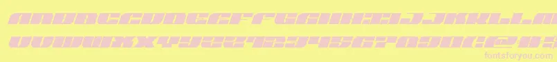 joysharkital Font – Pink Fonts on Yellow Background