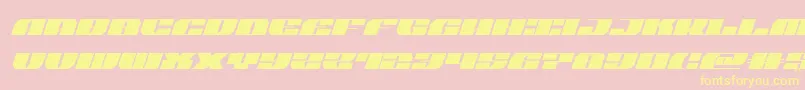 joysharkital Font – Yellow Fonts on Pink Background