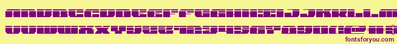 joysharklaser Font – Purple Fonts on Yellow Background