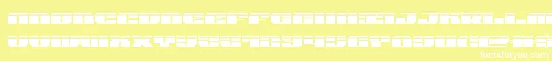 joysharklaser Font – White Fonts on Yellow Background