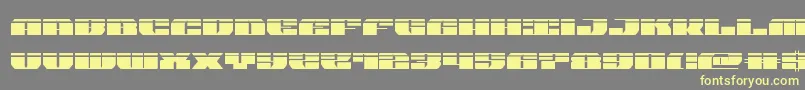 joysharklaser Font – Yellow Fonts on Gray Background