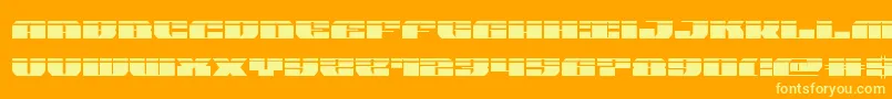 joysharklaser Font – Yellow Fonts on Orange Background