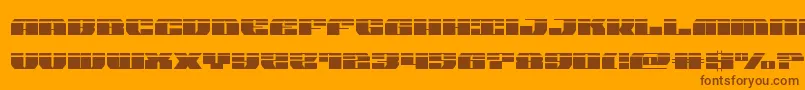 joysharklasersemicond Font – Brown Fonts on Orange Background