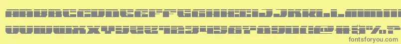 joysharklasersemicond Font – Gray Fonts on Yellow Background