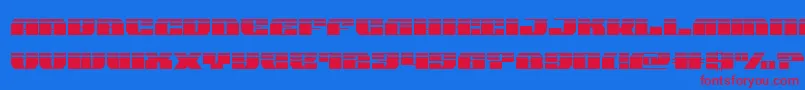 フォントjoysharklasersemicond – 赤い文字の青い背景