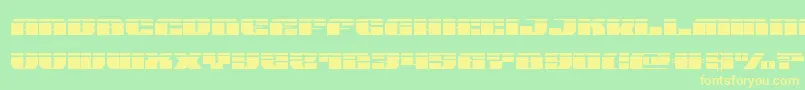 joysharklasersemicond Font – Yellow Fonts on Green Background