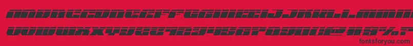 joysharklasersemicondital Font – Black Fonts on Red Background