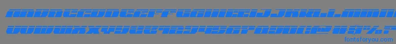 joysharklasersemicondital Font – Blue Fonts on Gray Background
