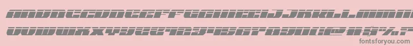 joysharklasersemicondital Font – Gray Fonts on Pink Background