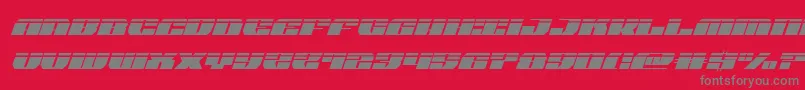 joysharklasersemicondital-Schriftart – Graue Schriften auf rotem Hintergrund