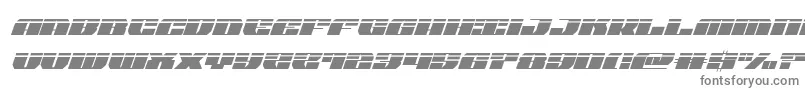 joysharklasersemicondital Font – Gray Fonts on White Background