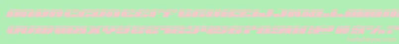 joysharklasersemicondital Font – Pink Fonts on Green Background