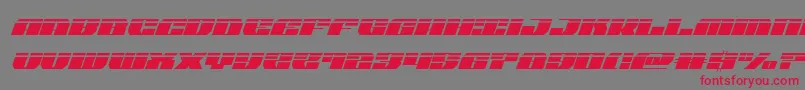joysharklasersemicondital Font – Red Fonts on Gray Background