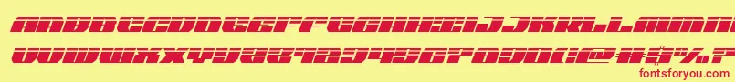 joysharklasersemicondital Font – Red Fonts on Yellow Background