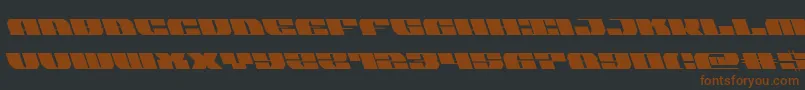 joysharkleft-fontti – ruskeat fontit mustalla taustalla