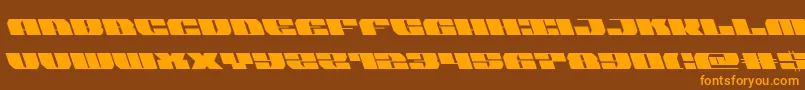 joysharkleft Font – Orange Fonts on Brown Background