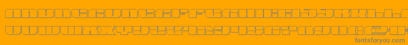 joysharkout Font – Gray Fonts on Orange Background