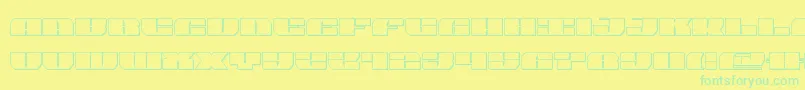 joysharkout Font – Green Fonts on Yellow Background