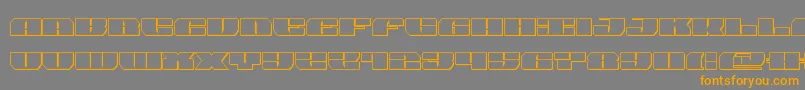 joysharkout-Schriftart – Orangefarbene Schriften auf grauem Hintergrund