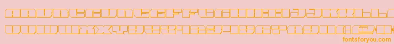 joysharkout Font – Orange Fonts on Pink Background