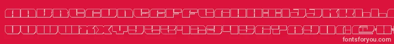 joysharkout Font – Pink Fonts on Red Background