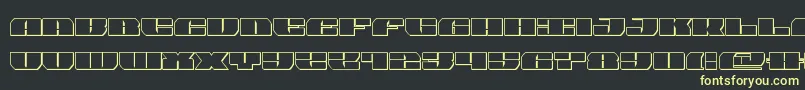 joysharkout Font – Yellow Fonts on Black Background