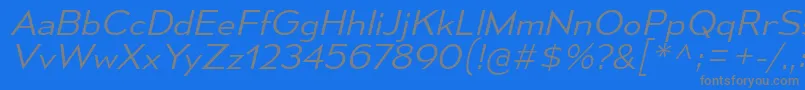 MesmerizeSeLtIt Font – Gray Fonts on Blue Background