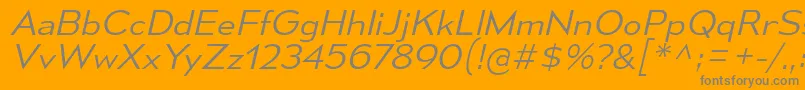MesmerizeSeLtIt Font – Gray Fonts on Orange Background