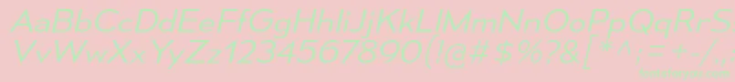 MesmerizeSeLtIt Font – Green Fonts on Pink Background