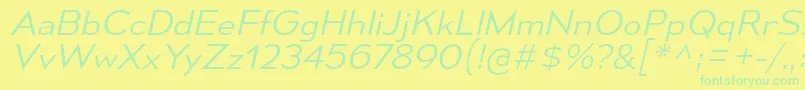 MesmerizeSeLtIt Font – Green Fonts on Yellow Background