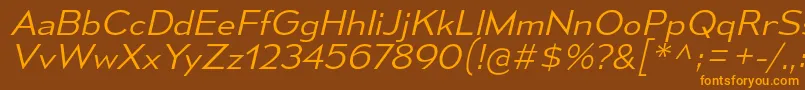 MesmerizeSeLtIt Font – Orange Fonts on Brown Background