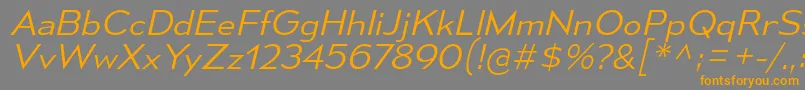 MesmerizeSeLtIt Font – Orange Fonts on Gray Background